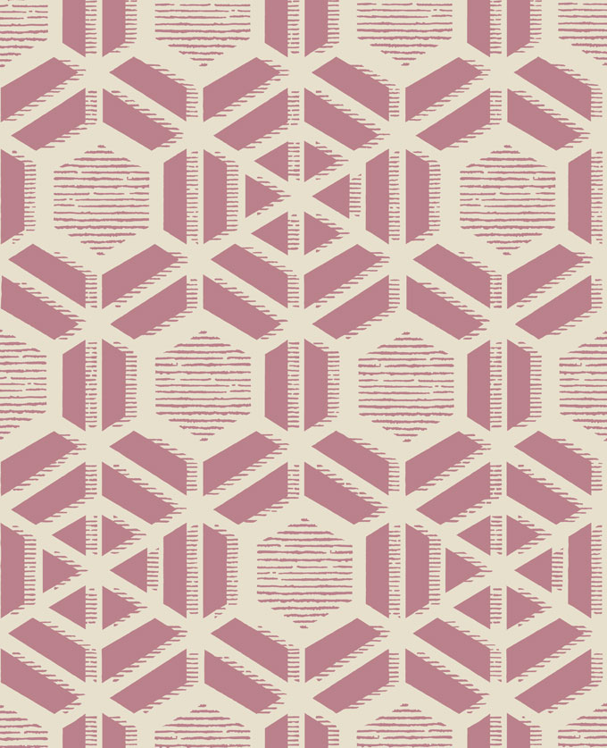 Обои 1838 Wallcoverings Capri Pink Stucco 1905-126-03